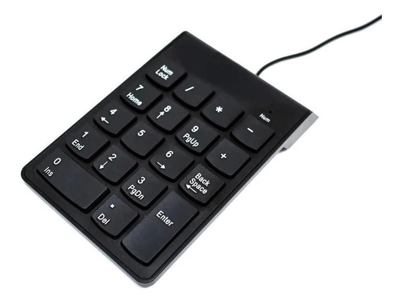 Imagem de Mini Teclado Numérico Usb Com Fio 18 Teclas Notebook Pc Novo