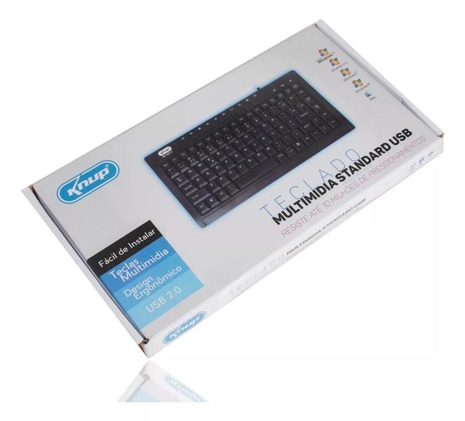 Imagem de Mini Teclado Para Notebook Pc USB 2.0 Multimídia Abnt2