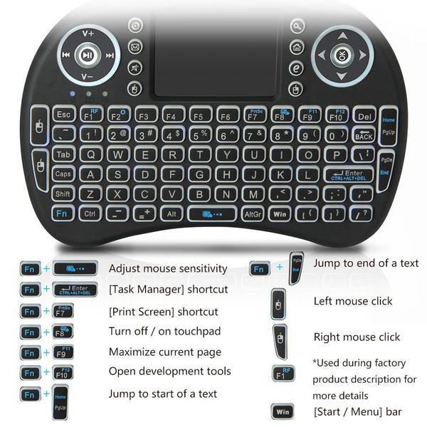 Imagem de Mini Teclado Sem Fio com Touchpad 