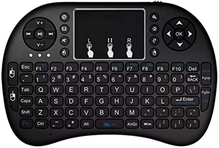 Imagem de Mini Teclado Wireless Bluetooth Touchpad Sem Fio Iluminado