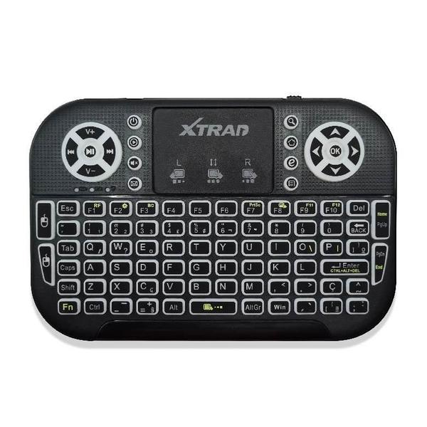 Imagem de Mini Teclado Wireless E Bluetooth Iluminado Touchpad Tv Box