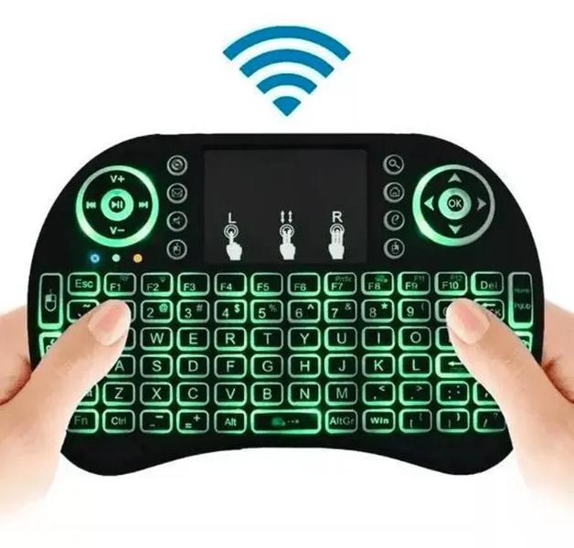 Mini Teclado Wireless Sem Fio Compativel Com Android Tv Boxes Smart Tvs Xbox PC Teclado para TV Magazine Gatry