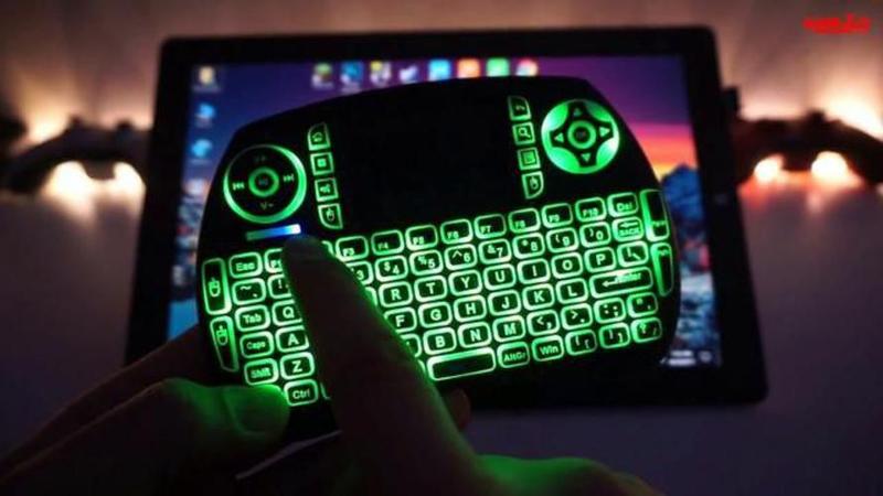 Imagem de Mini Teclado Wireless Usb Pctouchpad Sem Fio Com Led Usb Pc