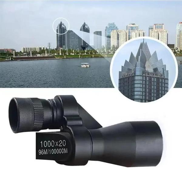 Imagem de Mini Telescópio Monocular Portátil 1000x20 - Alta Ampliação para Pesca, Caça e Outras Atividades ao Ar Livre