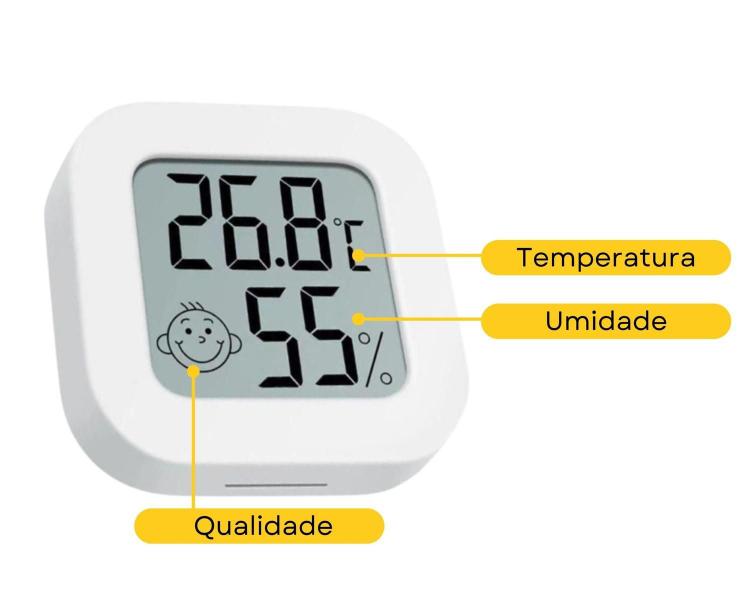Mini Termômetro Higrômetro Digital para Controle de Umidade e Temperatura Ambiente Geladeira Culinário Adega - nicerpro Imagem de Mini Termômetro Higrômetro Digital para Controle de Umidade e Temperatura Ambiente Geladeira Culinário Adega