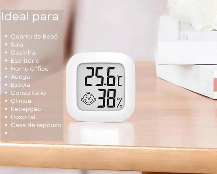 Mini Termômetro Higrômetro Digital para Controle de Umidade e Temperatura Ambiente Geladeira Culinário Adega - nicerpro Imagem de Mini Termômetro Higrômetro Digital para Controle de Umidade e Temperatura Ambiente Geladeira Culinário Adega