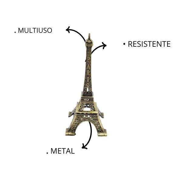 Imagem de Mini Torre Eiffel Paris Decorativa em Metal 8cm Presente