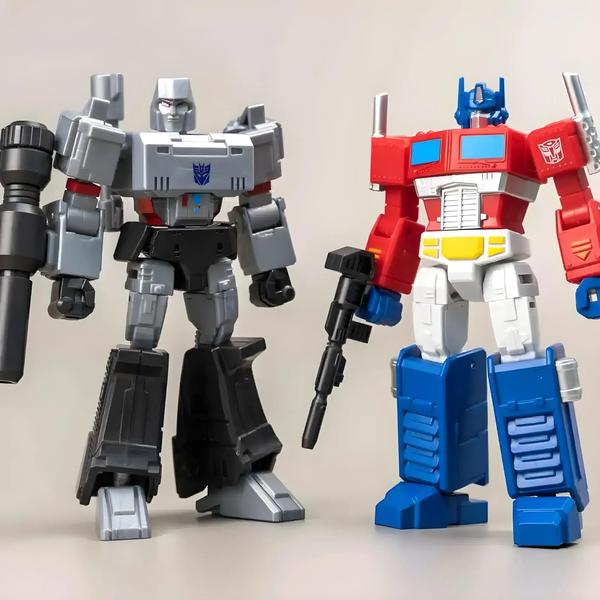 Imagem de Mini Transformadores Yolopark Amk 12cm - Optimus Prime, Megatron e Bumblebee