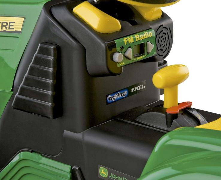 Imagem de Mini Trator Elétrico John Deere A Bateria 12v Rádio Infantil