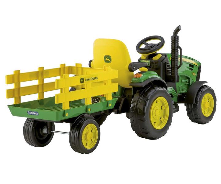 Mini Trator Elétrico John Deere A Bateria 12v Rádio Infantil - Peg Perego Imagem de Mini Trator Elétrico John Deere A Bateria 12v Rádio Infantil