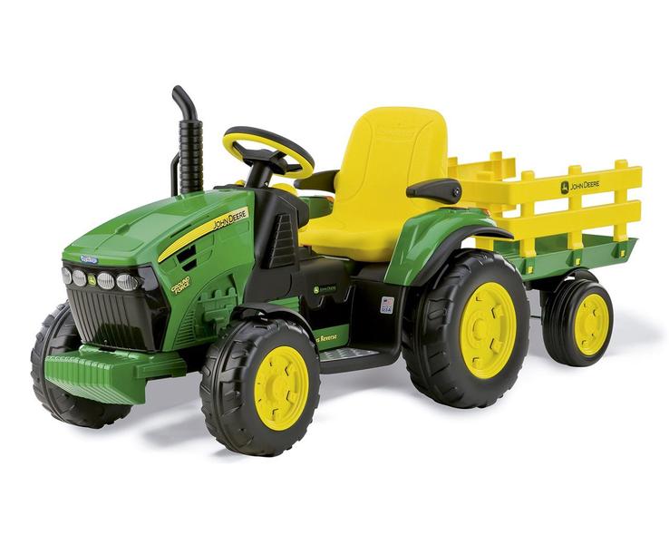 Mini Trator Elétrico John Deere A Bateria 12v Rádio Infantil - Peg Perego Imagem de Mini Trator Elétrico John Deere A Bateria 12v Rádio Infantil