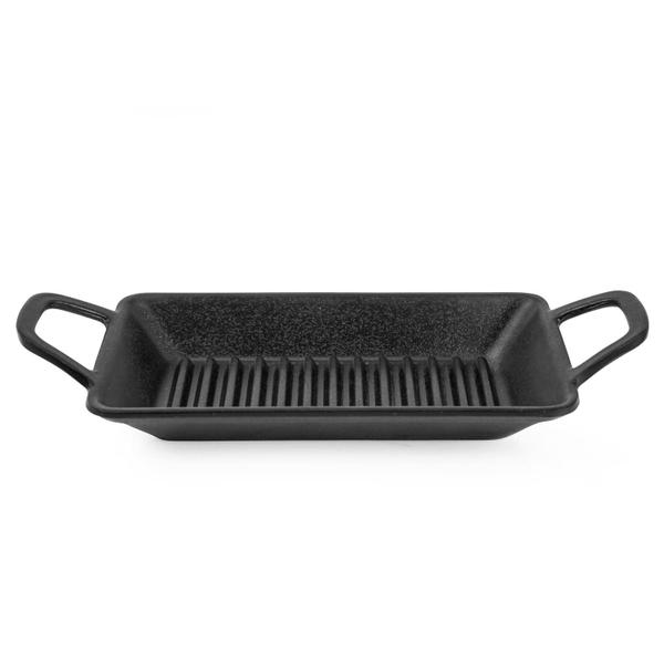 Imagem de Mini Travessa Grill Quadrada c/ Alça Black Melamina 100% Profissional