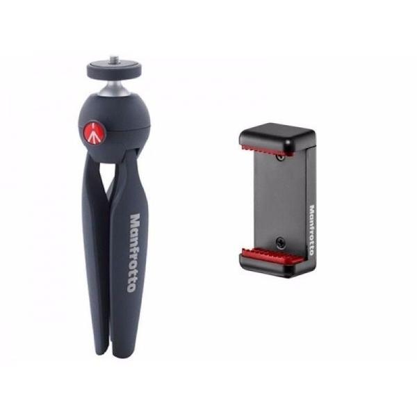 Imagem de Mini Tripé Manfrotto Mkpixiclamp-Bk Para Câmeras E Celulares