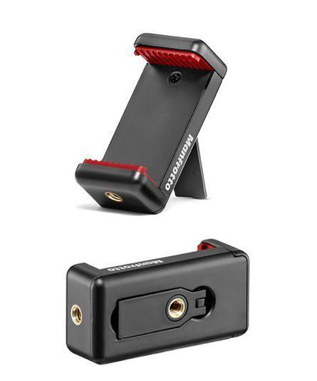 Imagem de Mini tripé manfrotto mkpixiclamp-bk pixi smart para iphone câmera compact e dslr