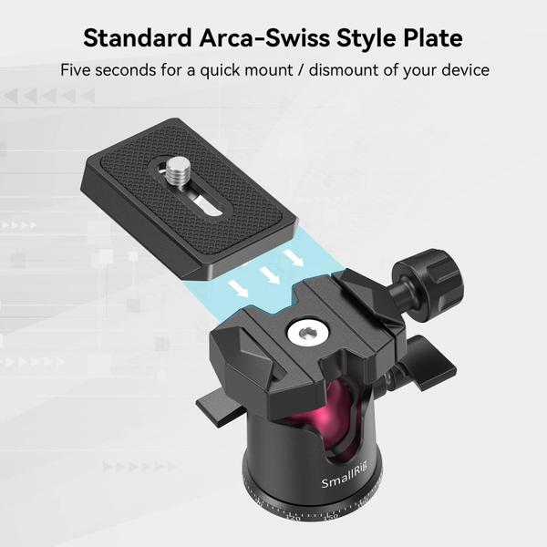 Imagem de Mini tripé SMALLRIG para câmera, mesa de mesa com cabeça esférica