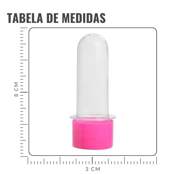 Imagem de Mini Tubete para Lembrancinha Pink 8cm - 10 Unidades