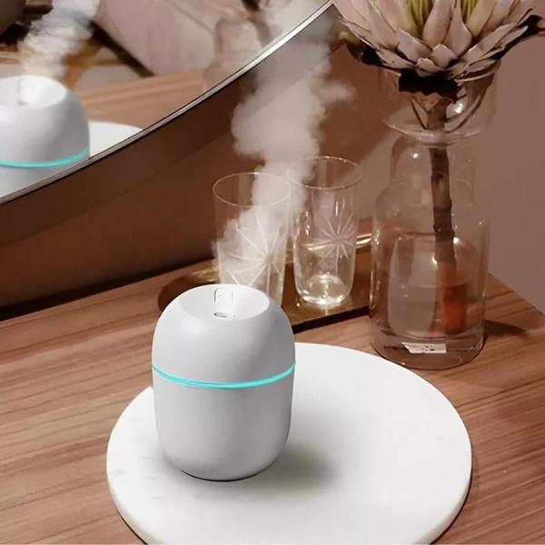 Imagem de Mini Umidificador Aromatizador Ambientes Luzes Led USB 220ml