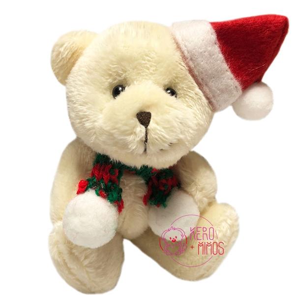 Imagem de Mini Urso Noel De Pelúcia Chaveiro 10cm Articulável -  Jogo 02pçs Natal