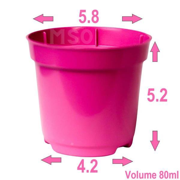 Imagem de mini vasos Pequenos Coloridos Pote 6 De 80ml Mudas - 50 unidades