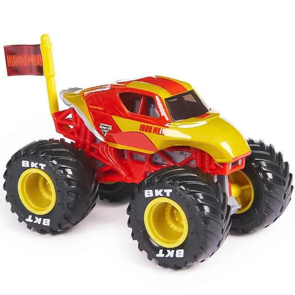 Imagem de Mini Veículo Monster Jam Marvel Iron Man Escala 1:64 Sunny 3+