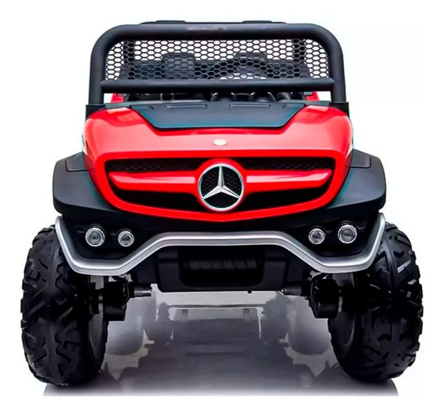 Imagem de Mini Veículo Unimog UTV Elétrico MB 24V Com Rodas em EVA e Banco em Couro BW239VM 2 Assentos