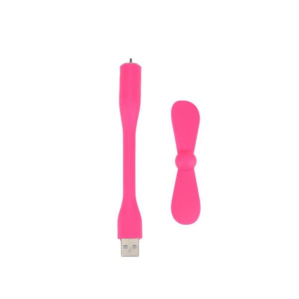 Imagem de Mini Ventilador Bendable USB Portátil Flexível Rosa