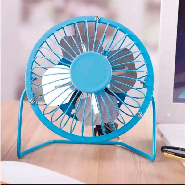 Imagem de Mini ventilador Carro Escritório Azul Descanso Calor Forte Praticidade