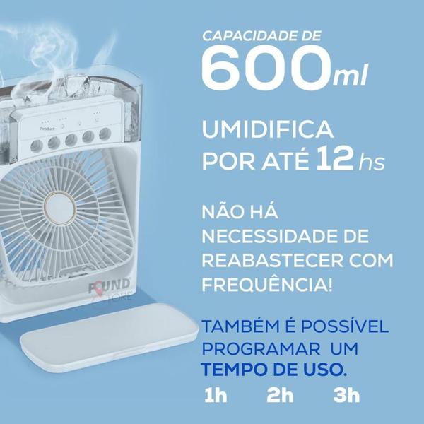 Imagem de Mini Ventilador Climatizador Umidificador Portátil Com LED  - AIRCOO