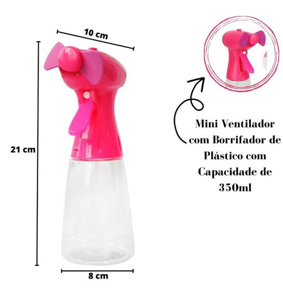 Imagem de Mini Ventilador Com Borrifador De Plástico 350ml