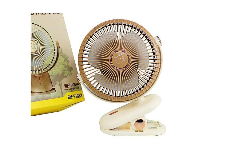 Imagem de Mini ventilador com carregador usb (cor chocolate)