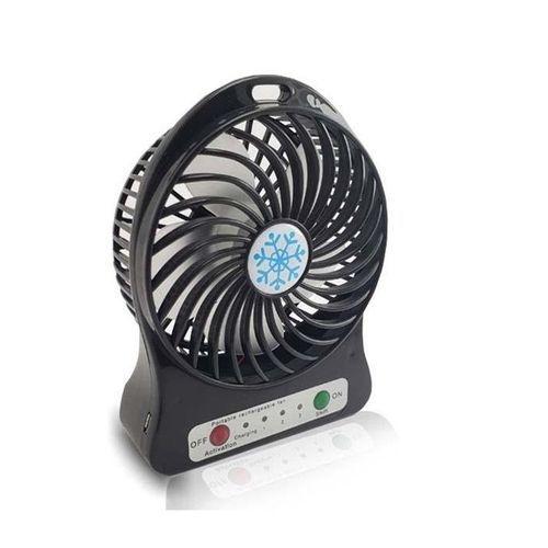 Imagem de Mini Ventilador Com Lanterna Sem Fio Portatil Recarregável 3 Velocidades CORES - C/ BATERIA