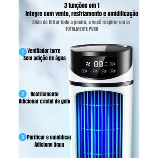 Imagem de Mini Ventilador com Tanque de Gelo: Frescor USB!