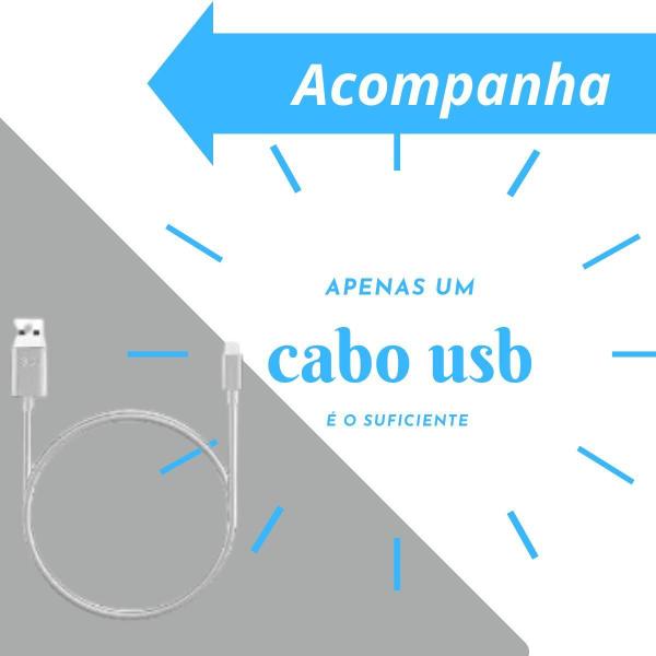 Imagem de Mini Ventilador De Mesa Branco E Portátil