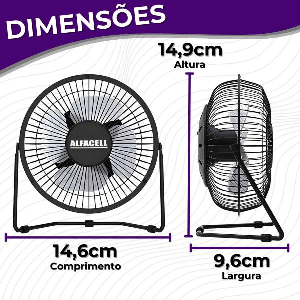 Mini Ventilador de Mesa com Entrada USB Pequeno Silencioso Mesa Notebook Carros - Alfacell Imagem de Mini Ventilador de Mesa com Entrada USB Pequeno Silencioso Mesa Notebook Carros - Alfacell