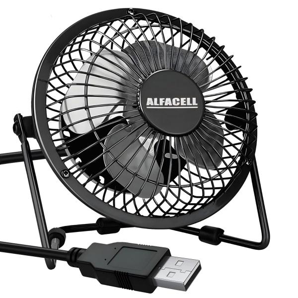 Mini Ventilador de Mesa com Entrada USB Pequeno Silencioso Mesa Notebook Carros - Alfacell Imagem de Mini Ventilador de Mesa com Entrada USB Pequeno Silencioso Mesa Notebook Carros - Alfacell