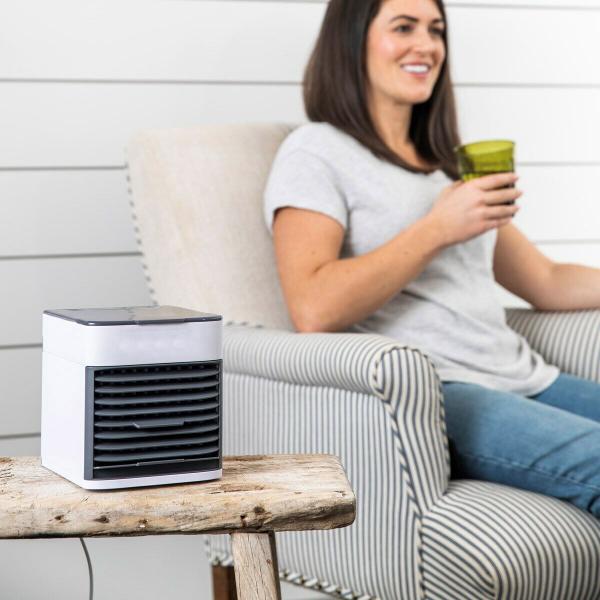 Imagem de Mini Ventilador De Mesa Portatil P Escritorio Ar Gelado