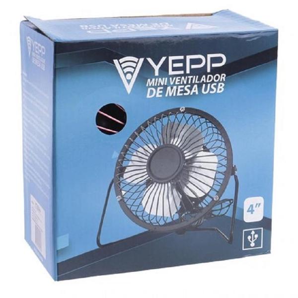 Imagem de Mini Ventilador De Mesa Silencioso USB Portátil 15cm - Yepp Azul