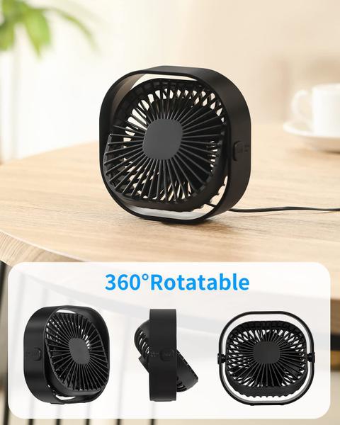 Imagem de Mini ventilador de mesa USB portátil RJVW Ventilador de mesa