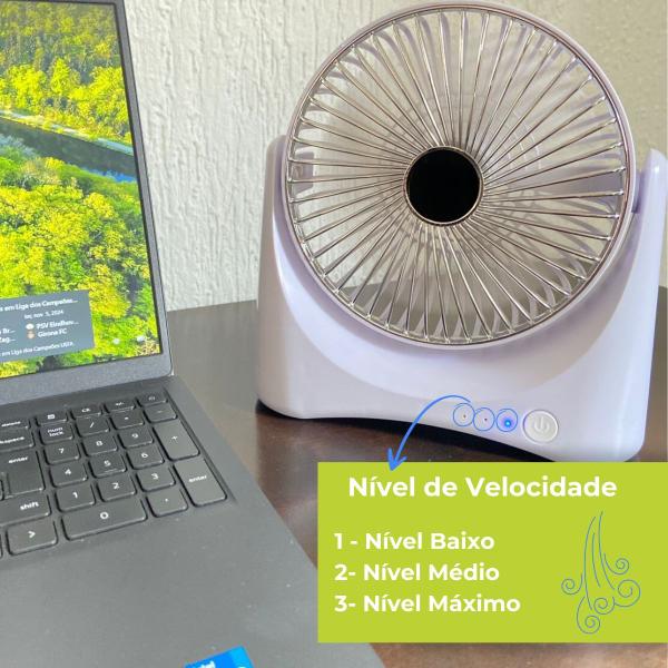 Imagem de Mini Ventilador de Mesa USB 