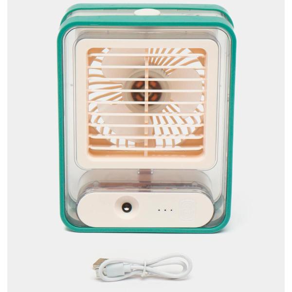 Mini Ventilador E Umidificador Portátil Recarregável De Mesa - Desert Ecom Imagem de Mini Ventilador E Umidificador Portátil Recarregável De Mesa
