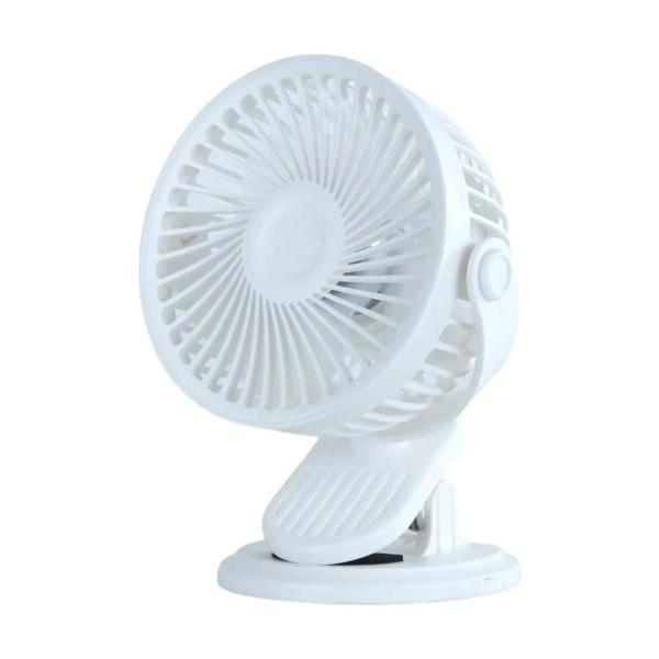 Imagem de Mini Ventilador Fan Recarregável Branco Clip 310581 Nautika