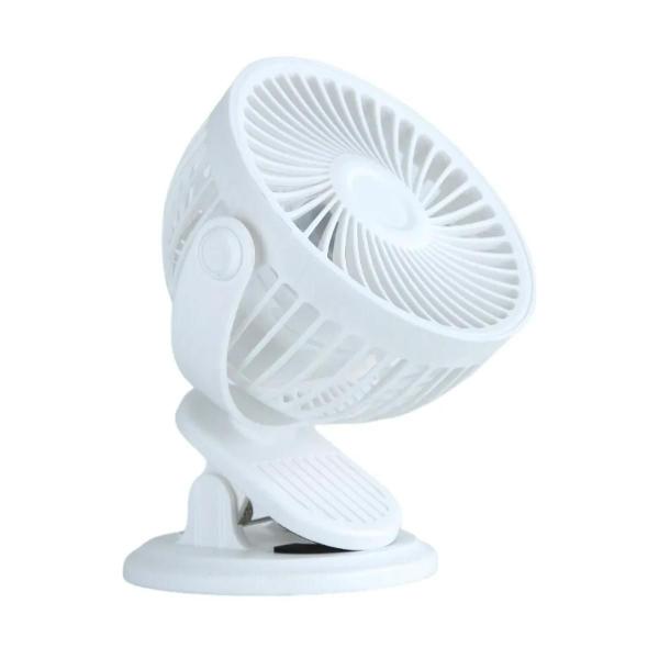 Imagem de Mini Ventilador Fan Recarregável Branco Clip 310581 Nautika