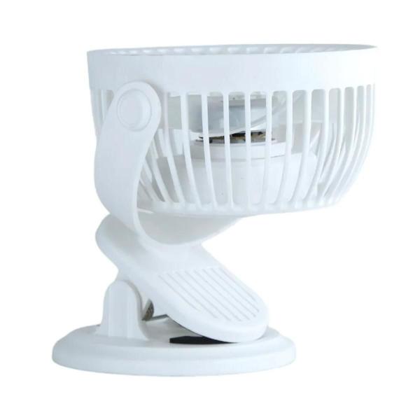 Imagem de Mini Ventilador Fan Recarregável Branco Clip 310581 Nautika