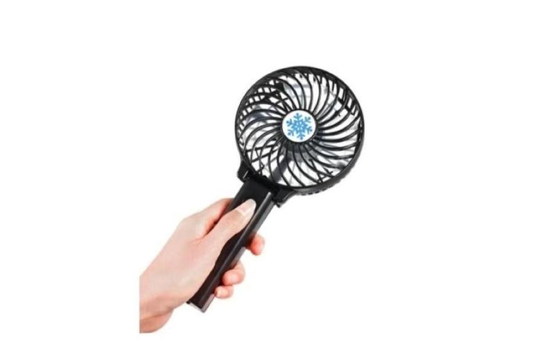 Imagem de Mini Ventilador Handy Portátil Mão Usb Recarregável Preto