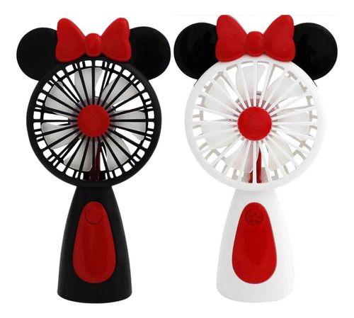 Imagem de Mini Ventilador Laço Portátil De Mão Recarregável Usb Minnie