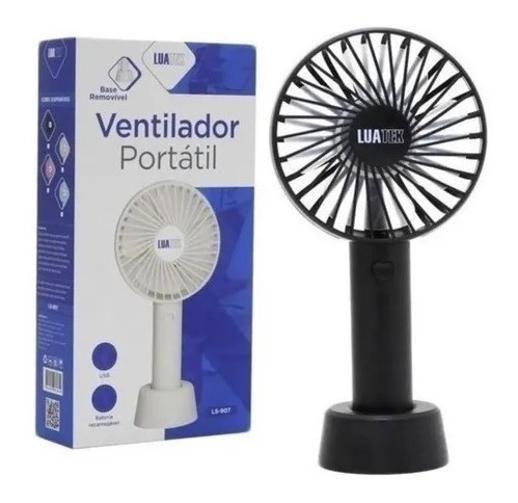 Imagem de Mini Ventilador Mão Mesa Portátil Recarregável Silencioso