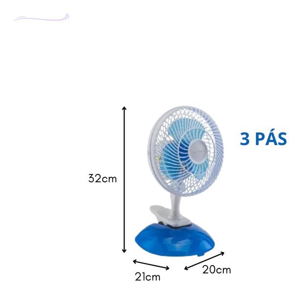 Imagem de Mini Ventilador Mesa 20cm Ventisol Portátil Silencioso 220v