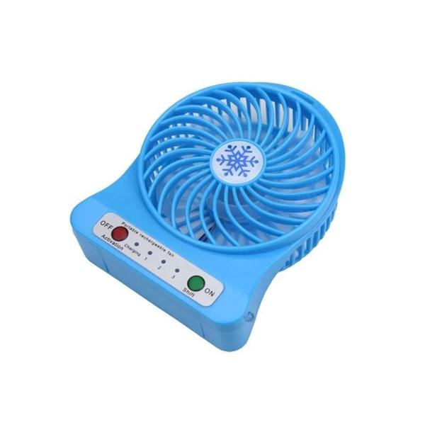 Imagem de Mini Ventilador Pequeno Portátil A Pilha Recarregável - Usb