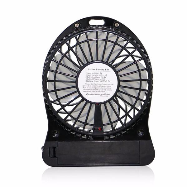 Imagem de Mini Ventilador Portátil Bateria Recarregável 3 Velocidades