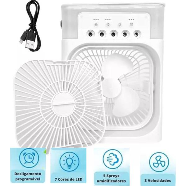 Imagem de Mini Ventilador Portátil com Reservatório para Água e Gelo